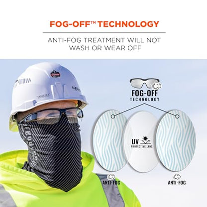 Ergodyne Unisex Skullerz Dagr Anti-fog Safety Glasses - color: Clear Lens, size: Kryptek Highlander Frame