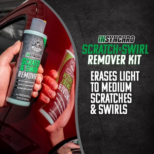 Chemical Guys, Insynchro Scratch & Swirl Remover Hand Polishing Kit, 8 oz - style: 8 Fl Oz + Pad & Towel Kit
