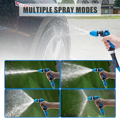 Blue Car Wash Foam Gun Sprayer Kit with Sponge & Towel, Snow Foam Blaster for Car & Garden Cleaning