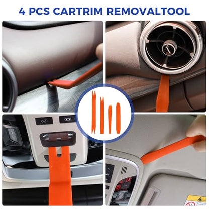 117 PCS Dent Removal Kit, Paintless Dent Repair Kit with Golden Lifter, Bridge Puller, Slide Hammer T-bar Dent Puller, Car Repair Tool for Auto Body Dents,Repairing Dings and Hail Damage