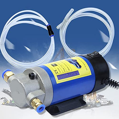 JOEBO Electric Submersible Pump 12v Electric Scavenge Suction Transfer Change Pump, 1-4l/Min Motor Oil Diesel Extractor Pump for Car