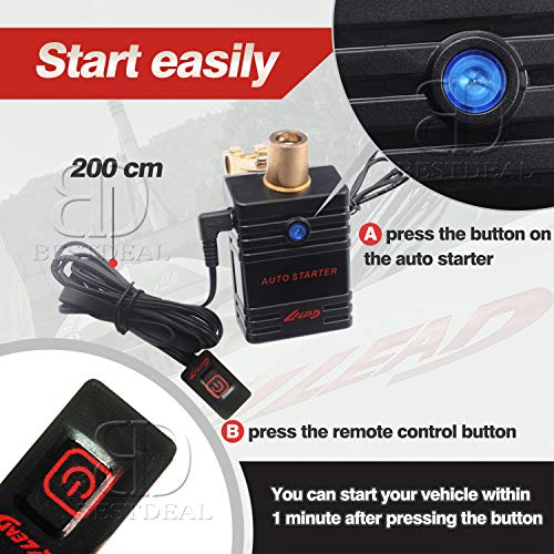 Auto Starter 12V Car Battery Protector - Automatically Disconnect System For Car Battery Saver, Voltage Disconnect Kit, Kill Switch.