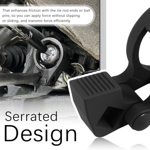 Car Inner Tie Rod Removal Tool with 1/2" Drive Port Wrench,Inner Tie Rod Tool with 3/8" Drive Port for Detaching Cross Ties Rods,Ties Rods End Removal Tools & Wrench Fits 27-42mm