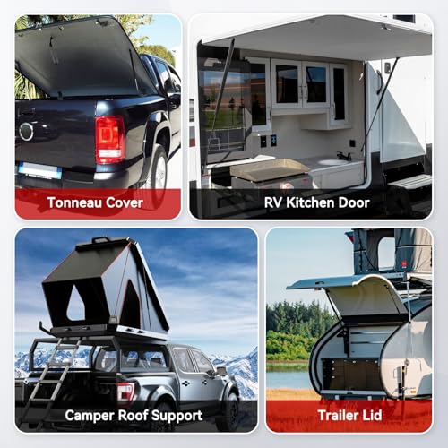 Vepagoo C1622632 36 inch 185Lb/823N Gas Shock Struts Spring Lift Support for Heavy Duty Trap Door Tonneau Cover Truck Bed Camper Shell Topper Outside RV Kitchen Door RV Bed, Set of 2 - size: 36 inch, style: 185Lb