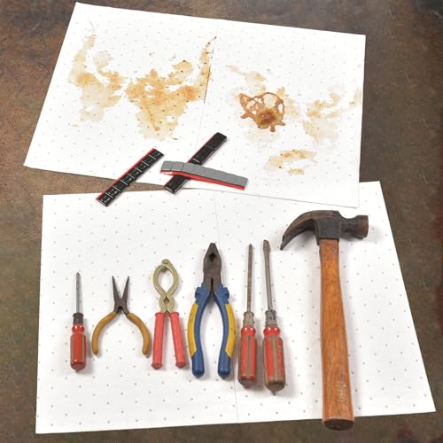 PONO 200 Pcs Oil Absorbent Pads, 15x20 in White Heavy Weight Oil-Only Absorbent Pad,Used for Oil Spill Cleaning in Garage Workshop, Reusable, Washable, Durable - size: 200Pcs, 15"X20"