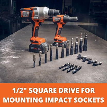 Fein ASCD 18-300 W2 AS Cordless Impact Wrench | Brushless motor and 6 Torque Settings, 1/2" Square Drive, Battery compatibiltiy Li-ion / CORE 18 V Li-ions, 71151061090 - style: ASCD 18-300