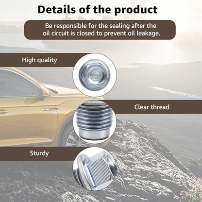 32195AA021 for Subaru Oil Drain Plug Gasket for Forester Crosstrek Ascent | for Subaru Oil Drain Plug 32195AA021 & 803916010 Crush Washer Kit for Subaru 2017-2025 Forester 2016-2025 Crosstrek Ascent
