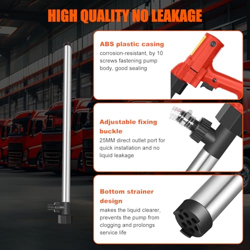 110V Electric Fuel Transfer Pump-High Power 2480W Multi-Functional Liquid Transfer Pump Includes 91CM stainless steel tube + 2M steel wire hose for Diesel,Lubricants,Water,Slightly viscous liquid - style: 110V 2480W