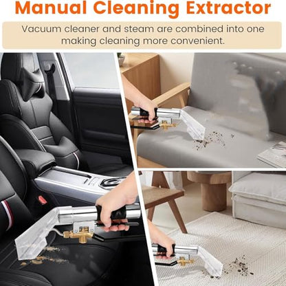 Car Carpet Extractor,Extractor Hand Tool with Viewing Window,Extractors Upholstery and Auto Detailing Hand Wand,Most Portable Carpet Attachment