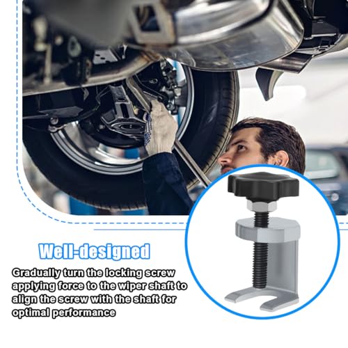 Car Wiper Arm Removal Tool, Steel Windshield Wiper Arm Puller with Adjustable Knob, Universal Automotive Quick Disassembly Hand Tool Accessories for Car SUV Truck (1PC) - size: 1PC