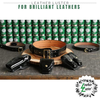 Leather Luster Patent Leather Polish, Cleaner and Conditioner | Made in the USA - style: Leather Polish-black - 4oz