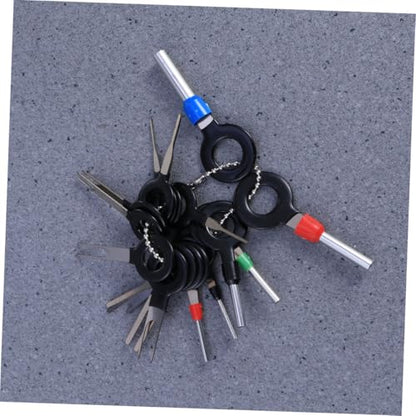 2pcs 18 1 Automotive Pin Release Tool Set 18 in 1 Terminal Extractor for Harness Damage-Free Needle Removal for Circuit Board