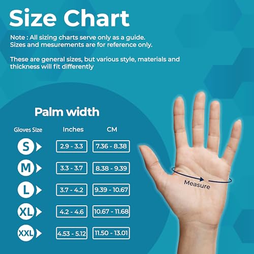 VOS Disposable Gloves| Heavy Duty | Powder Free | Latex Free Rubber | 100 Count Box |food Safe