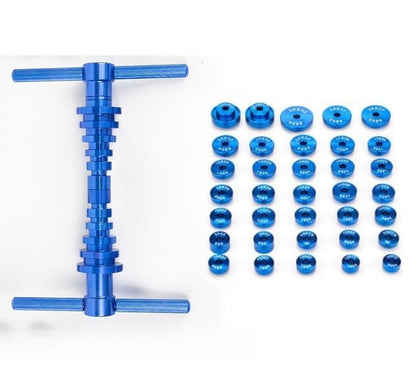 Bike Headset Press Tool - Bicycle Headset Bearing Press-in Tool - Bike Headset Cup and Bottom Bracket Press Installer Accessories - color: Blue Bearing Set