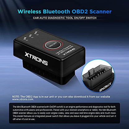 XTRONS OBD2 II Car Auto Diagnostic Tool Car Code Reader Check Engine with ON/Off Switch for Android Car Stereo Phone - color: OBD01S