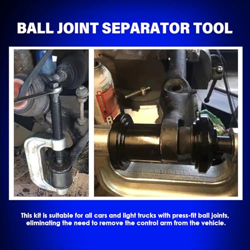 Ball Joint Removal Tool Kit,10PC Ball Joint Press Kit for Most 2WD 4WD Cars and Light Trucks (Blue) - color: blue