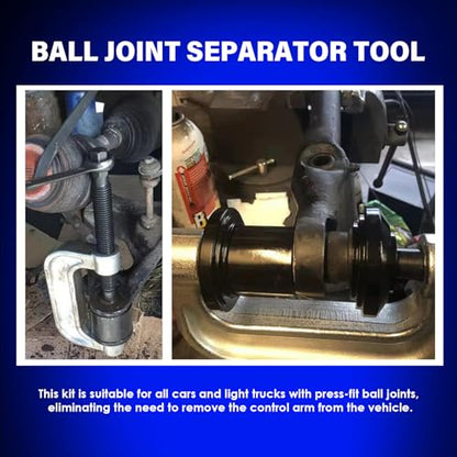 Ball Joint Removal Tool Kit,10PC Ball Joint Press Kit for Most 2WD 4WD Cars and Light Trucks (red) - color: red