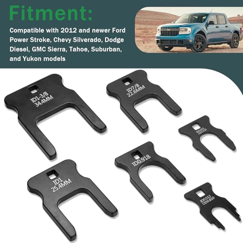 DEF & Fuel Line Disconnect Tool Kit Compatible with 2012+ Ford, Suburban, Tahoe, Yukon, Chevy Silverado and GMC Sierra, Easy Use to Disconnect DEF, Fuel, coolant, and Breather Lines