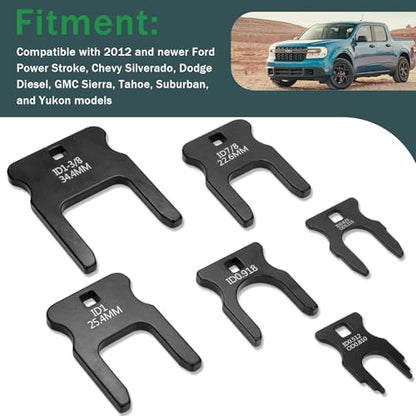 DEF & Fuel Line Disconnect Tool Kit Compatible with 2012+ Ford, Suburban, Tahoe, Yukon, Chevy Silverado and GMC Sierra, Easy Use to Disconnect DEF, Fuel, coolant, and Breather Lines
