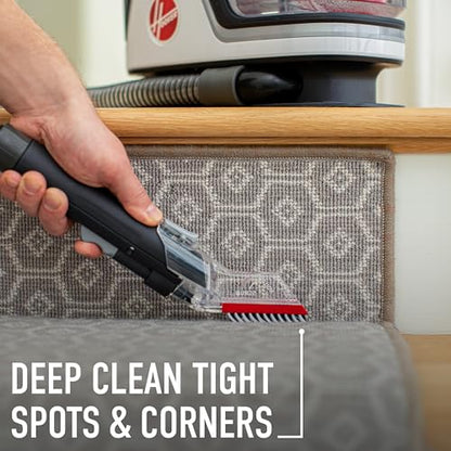Hoover CleanSlate Plus Portable Carpet + Upholstery Spot Cleaner Machine | Powerful Suction with Versatile Tools, Pet Stain Remover, Car and Auto Detailer, Pair with Hoover Carpet Cleaner Solution - style: CleanSlate Plus