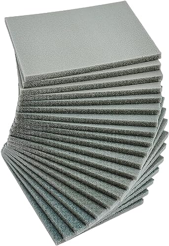 Tonmp 20 Pcs 3 x 4 Inch 600 Grit Sanding Sponge Set, Ultra Fine Sanding Sponges Pads, Soft Foam Hand Sander Block Wet Dry Sandpaper for Model Drywall Metal Wood Furniture Polishing (600 Grit) - style: 600 Grit