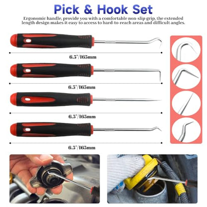 WMYCONGCONG 25 PCS Auto Trim Removal Tool Car Panel Dashboard Door Audio Trim Removal Tool Kit Auto Fastener Clip Removal Tools Hook and Pick Set for Car Audio Dash Door Panel Dashboard