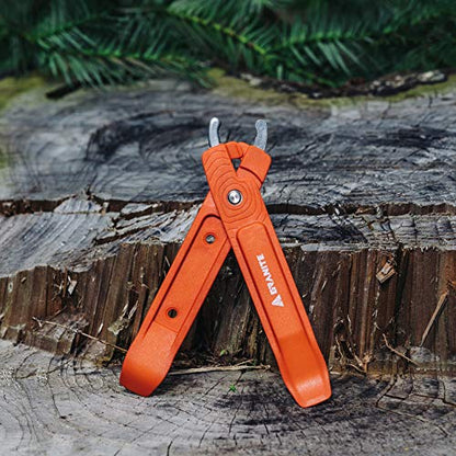 Granite Talon BIke Tire Levers with Bicycle Chain Master Link Pliers Function, Bike Chain Quick-Link Removing Tools, Bike Tool Kit for Mountain Bike, Road Bike, Bmx Bike (Orange) - color: Orange