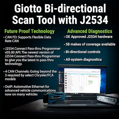 Opus IVS Giotto Bidirectional Scan Tool with J2534 for Ford - style: Ford