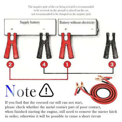67" Car Jumper Cables Heavy Duty,Jumper Cables for Car Battery Clamps for Emergency Roadside Power Supply,Universal Alligator Clips Jumpers Cable for Cars,SUVs,Trucks