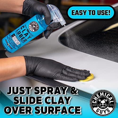 Chemical Guys, OG Clay Bar & Luber Synthetic Lube Kit, Medium Duty, 2-Piece | Light to medium clay bar with lubricant lifts overspray, fallout and bonded grime from paint, glass and metal - style: OG Light/ Medium Clay Bar Kit