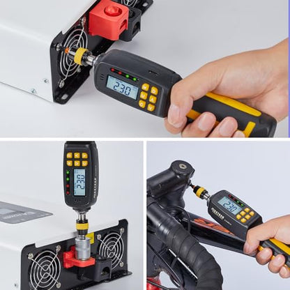 Digital Torque Screwdriver with LCD Display, 1/4" Quick-Release Bit Holder, 2.6-70.8 in-lb, 38-Piece Set, ±2% Accuracy