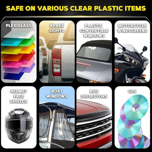 Meguiar's PlastX Clear Plastic Polish, Headlight Restoration Polish, Plastic Cleaner & Scratch Remover, Restores Clarity, Removes Yellowing, Oxidation & Cloudiness, 10 Oz (Pack of 6) - size: 6 Pack