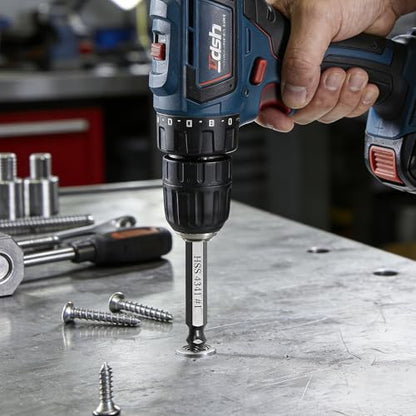 6-Piece HSS Screw Extractor Set, Damaged, Stripped, and Broken Bolt Remover Tool, Works with Any Drill and All Screw or Bolt Sizes (3-12mm) - size: 6PCS