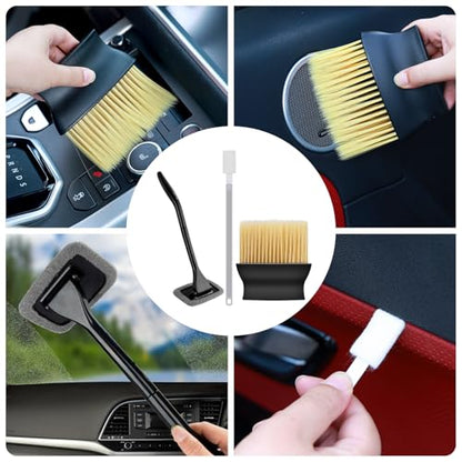 44Pcs Car Wash Detailing Kit Cleaning Kits with Foam Gun Sprayer Wash Mop with Long Handle Collapsible Bucket Large Wash Mitt Towels Complete Interior Exterior Car Washing Supply Set Blue - color: Blue