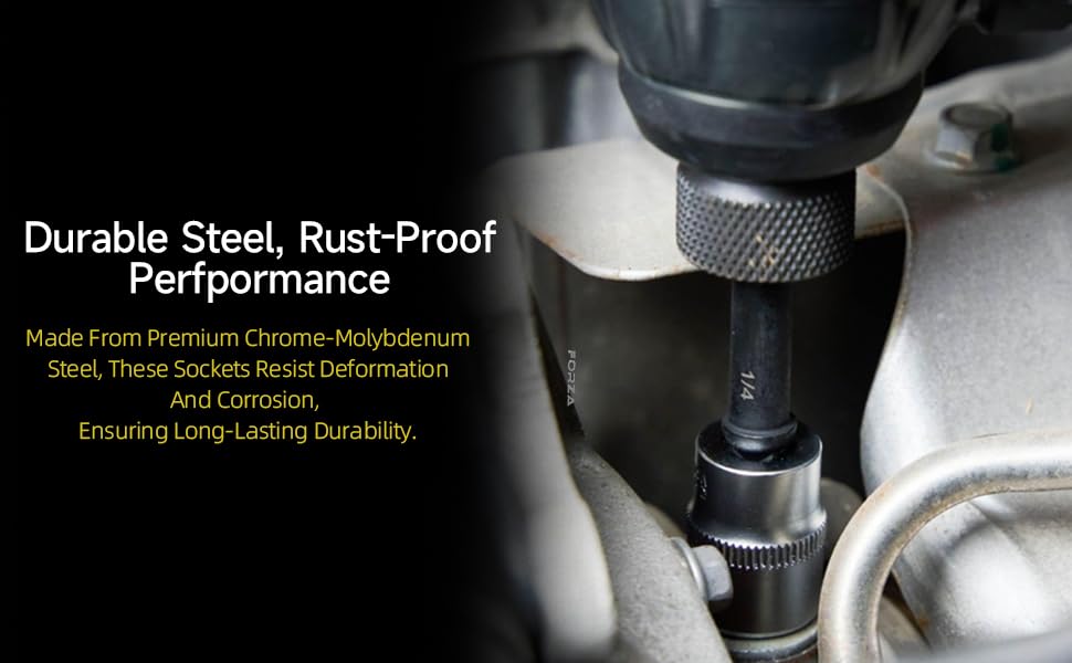 19-Piece 1/2" Drive Twist Impact Socket Set, Damaged Lug Nut Remover Kit, Stripped Bolt Extractor Tool with CR-MO Steel, Professional Metric & SAE Rescue Set