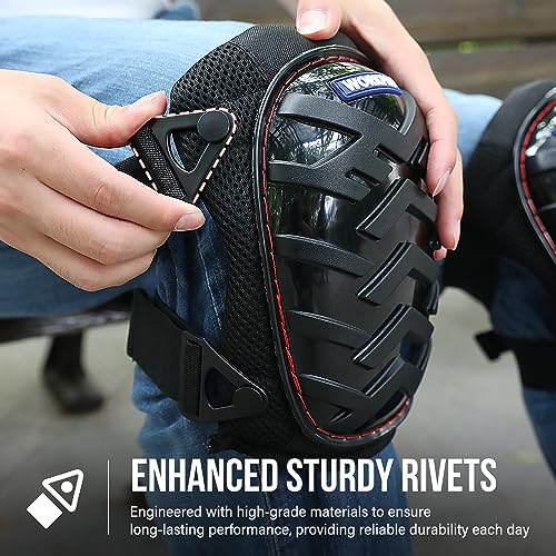 WORKPRO Knee Pads for Construction - Safety Kneepads with Ergonomic Gel Cushion and Foam Padding, Adjustable Buckle Straps and Durable Buttons, Ideal for Work Flooring Gardening - style: Buckle