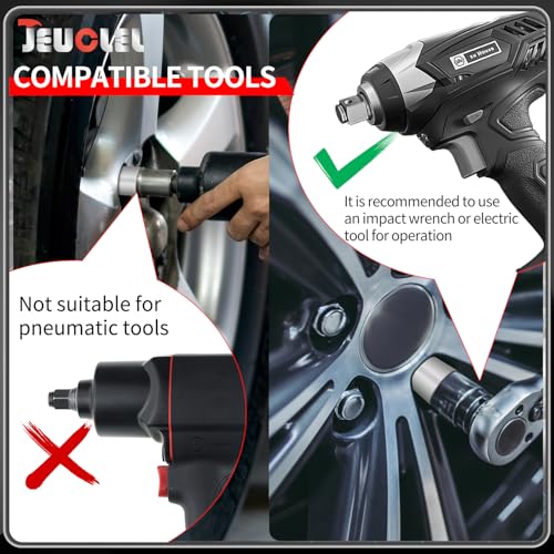 22PCS Wheel Locking Nut Key Kit Compatible with VW VAG Volkswagen | Wheel Lock Nut Socket Adapter Set, Anti-Theft Lug Removal Tool, Anti-Theft Screw Remover, Repair Tool, Tyre Fitting, garage - size: Kit 22 pieces
