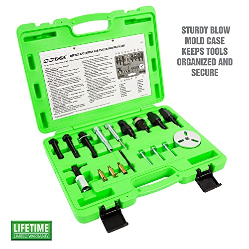 OEMTOOLS 37150 A/C Clutch Tool Kit, Removes and Installs Pressed-On AC Clutches, AC Compressor Clutch Kit for Use with Ford, GM, and Chrysler, Car Tools