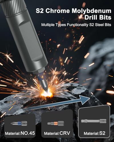 Upgraded 42 in 1 Magnetic Screwdriver Set, Ankilo DIY Ratchet Screwdriver Set, Multi Bit Magnetic Drive with 40 PCS Portable Repair Tool Kit for Valentine's Day Gifts Home, Bike, Repairs (Grey) - color: #Grey
