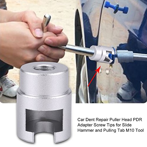 Car Dent Repair Puller Head, Yctze Adapter Screw Tips for Slide Hammer and Pulling Aluminum Alloy Tab M10 Tool for 78415 hail kit 5/8-18 adapter for slide hammer slide hammer