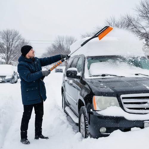 Windshield Cleaner Tool Car Cleaning Kit Pink Car Accessories Ice Scrapers for Car Windshield Snow Brush for Car Ice Scraper Snow Snow Scraper