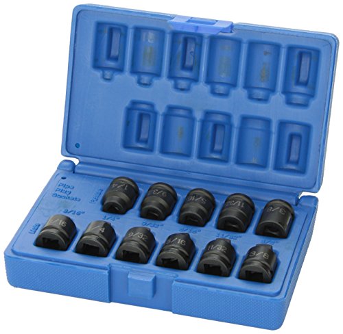 Grey Pneumatic (1211P) 3/8" Drive 11-Piece Pipe Plug Socket Set