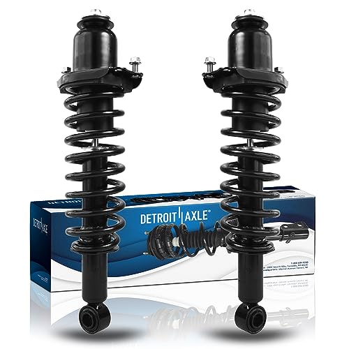 Detroit Axle - 2 Rear Struts for 2003-2008 Toyota Corolla Matrix Pontiac Vibe Complete Strut with Coil Spring 2004 2005 2006 2007 Replacement Quick Install Ready Struts Shocks Assembly - size: 171373L_171373R-DA/PAIR