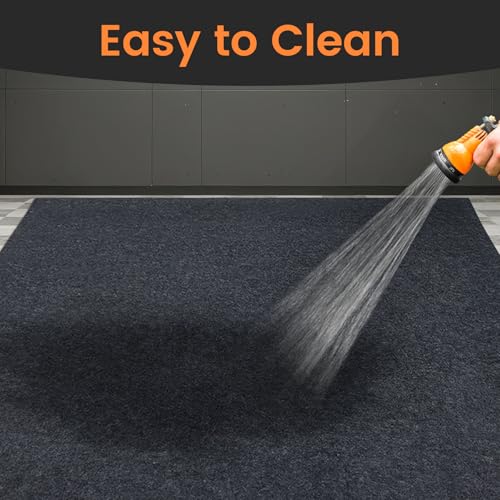 Garage Floor Mat, 7' 2" x 8' 4", Premium Absorbent Oil Pad, Garage Floor Mat for Under Car, Protects Garage Floor from Spills, Drips, Splashes and Stains,Washable, Reusable - size: 7' 2" x 8' 4"