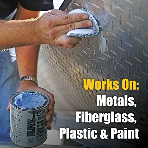 Flitz Car Buffing and Care Kit (Medium) - USA-Made Polishers and Buffers Set – Includes 2lbs Paste, 16oz Sealant, 5" BuffBall, 4 Microfiber Cloths, Removes Rust & Restores Shine - style: Show Special: Medium Kit