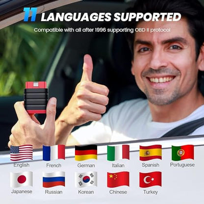 THINKCAR Thinkdiag Mini Bluetooth OBD2 Scanner Diagnostic Tool, OE Full-System Car Scanner for iOS & Android, Check Engine Light Fault Code Reader Scan Tool for Vehicles