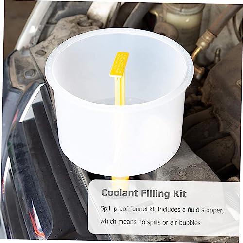 PRETYZOOM 1Set Coolant Filling Funnel Kit Spill Radiator Bleeder Tool with Fluid Stopper for Efficient Maintenance and Leak Prevention