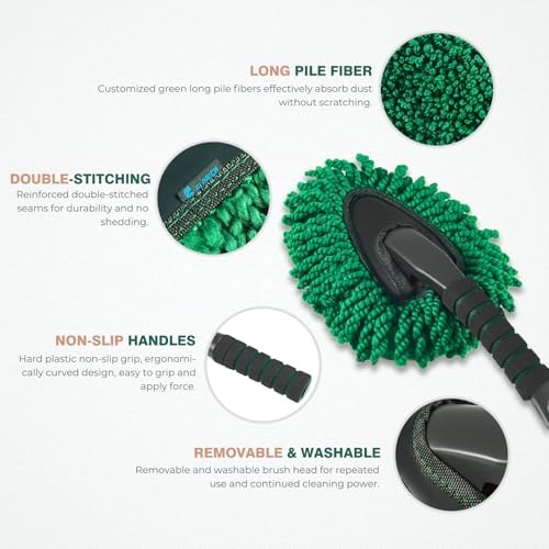 FLORICH Microfiber Car Duster Large Extendable Car Duster Exterior Scratch Free for Cars RV Truck Bike - size: Carduster02