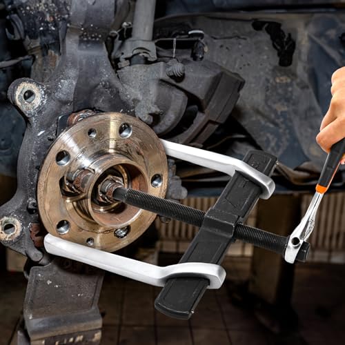 Tlence 2-Jaw Gear Puller, 10 Inch Two Claws Puller Tool, Adjustable Steel Bearing Pulling Device, Heavy Duty Removal Pulleys, Separate Lifting Device for Flywheel Industrial Use, DIY Projects