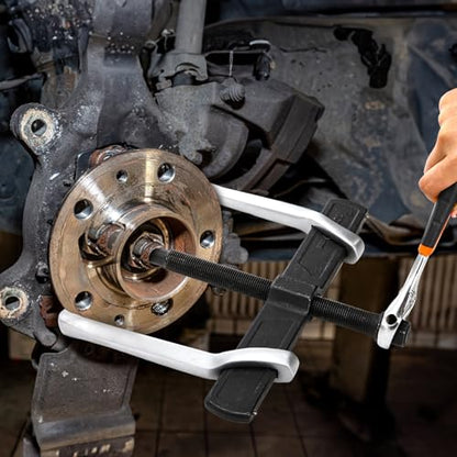 Tlence 2-Jaw Gear Puller, 10 Inch Two Claws Puller Tool, Adjustable Steel Bearing Pulling Device, Heavy Duty Removal Pulleys, Separate Lifting Device for Flywheel Industrial Use, DIY Projects